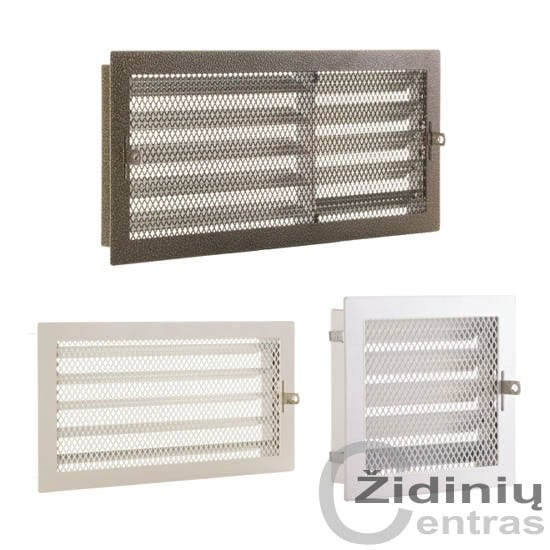 Grotelės židiniams standartinės 400×180 su žaliuzėmis