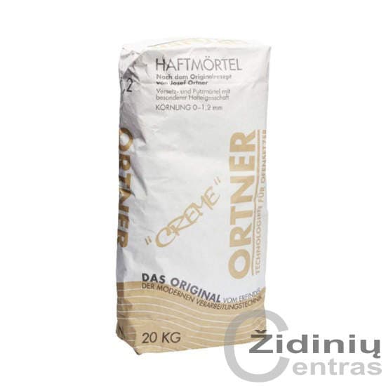 Ortner klijuojantis skiedinys «CREME» 20kg. 0-0,2mm