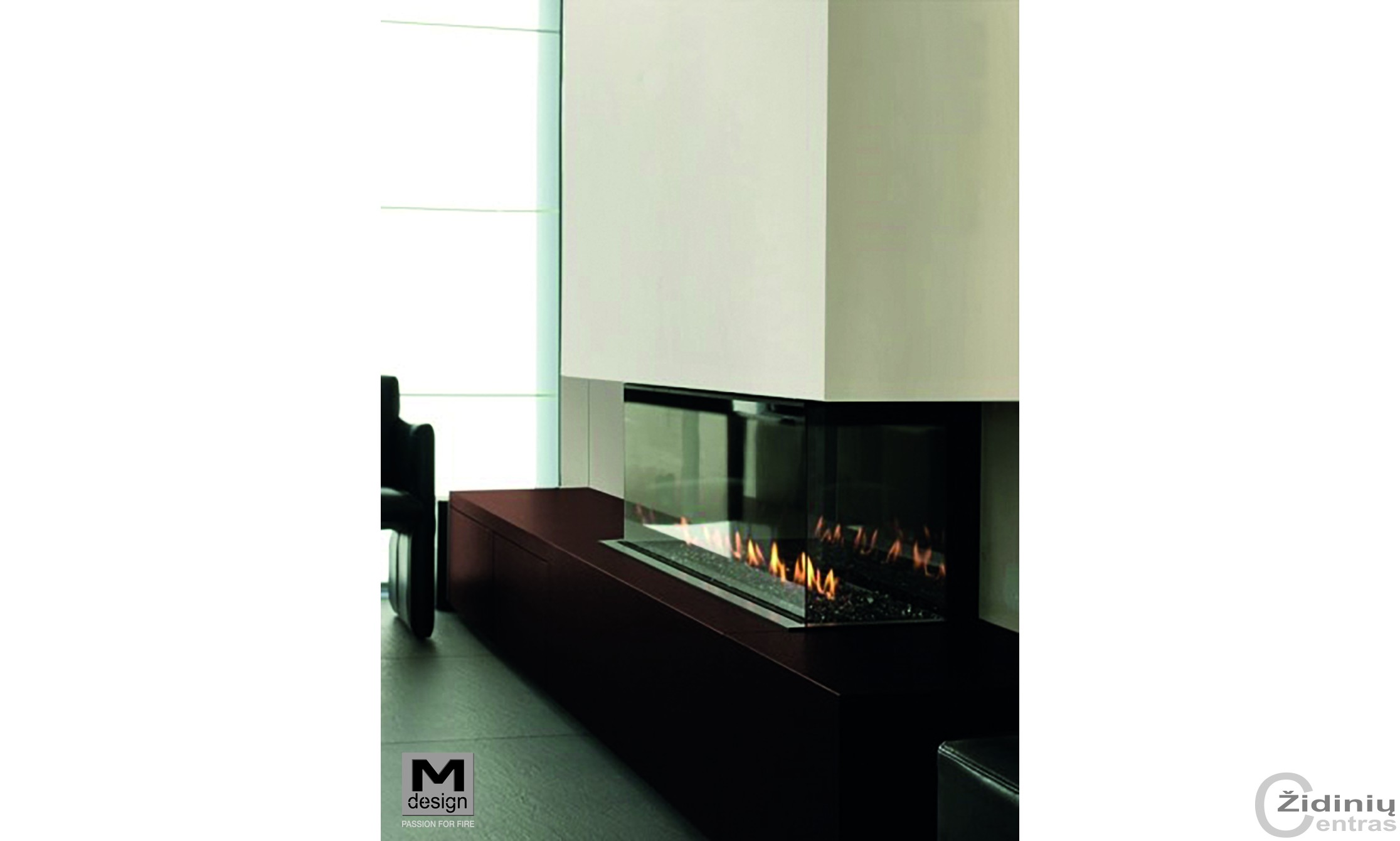 Židinys dujinis M-design Luna 1000DC Gas